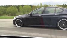 Mercedes C63 AMG Coupe Black Series Designo vs Manhart Racing BMW M5 MH5 S
