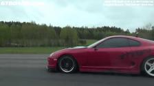 Toyota Supra 790 RWHP 904 Nm vs HGP VW Golf VI R 3.6 Bi-Turbo
