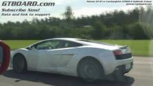 HD: Nissan GTR vs Lamborghini LP560-4 Gallardo EGear