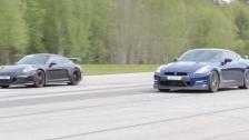 Nissan GTR 550 HP vs Porsche 991 GT3 PDK (both stock)