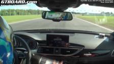 Audi RS6 C7 PUSHED HARD! (with Alx Danielsson) on track Tierp Arena