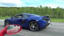 [4k] McLaren 650S Coupe vs Ferrari 458 Italia (fast!) two races