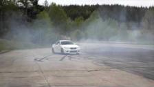 2nd angle BMW M2 M Performance Exhaust burnout on May 2016