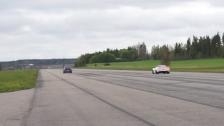 Flyby: Corvette ZR1 vs HGP VW Golf VI R 3.6 Bi-Turbo