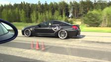 Porsche 911 Turbo S vs Manhart Racing BMW M6 Coupe Stage 4 V8 TwinTurbo