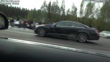 Mercedes SLS AMG Coupé vs CL65 AMG V12 BiTurbo
