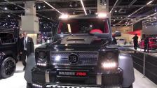 Brabus stand overview Brabus B63S 700 6x6, Brabus 850 Shooting Brake 6.0 Biturbo 4-Matic