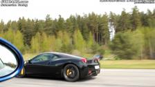 Porsche 911 Turbo S (997) vs Ferrari 458 Italia with Sophie