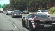 [4k] Team Galag McLaren P1 leaving Charlotte, North Carolina during Gumball 3000 Miami2Ibiza 2014