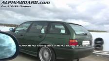 Rerace: ALPINA B8 4,6 Touring stock vs ALPINA B8 4,6 Touring with 18 wheels: ALPINAboard.com