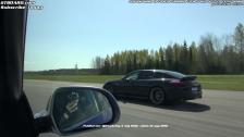 Porsche Panamera Turbo S (22 ADV1 wheels) vs Audi RS6 Sedan (stock)