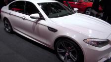 Alpine White BMW M5 F10 with Sakhir Orange / Black Merio Full leather