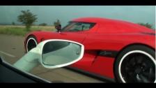 Koenigsegg Agera R vs Ferrari 458 Italia Interiour view (Race #1 from Ferrari)