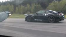 AMS Alpha 12+ Nissan GTR (racefuel) vs Lamborghini Gallardo Titan Twin Turbo