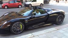 2nd angle Zlatan Ibrahimovic Porsche 918 Spyder in Stockholm