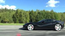 Uncut: Lamborghini LP700-4 Aventador vs Ferrari F12Berlinetta race 1 from the Lamborghini