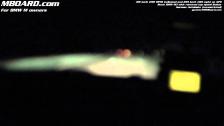 Top speed BMW M3 unrestricted at night at German Autobahn