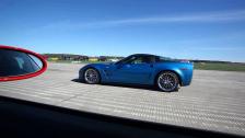 Chevrolet Corvette ZR1 vs DMS / SMR 911 turbo (997) Stage II 6-speed