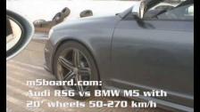 m5board.com: Audi RS6 Avant (580 HP) vs BMW M5 E60 50-270 km/h