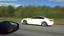 Ferrari 458 Italia vs BMW M6 Coupe V8 BiTurbo with 305 km/h limiter