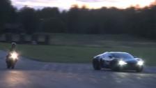 [4k] RACE Suzuki GSX-R1000 vs Bugatti Veyron 16.4 50-300+ km/h ALL OUT BATTLE