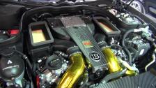Brabus 850 Shooting Brake 6.0 Biturbo 4-Matic with engine in detail at Frankfurt 2013 IAA