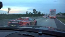 4k Gumball 3000 McLaren 650S Convertible towards Atlanta from Miami