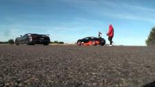 Exterior launch Koenigsegg Agera R vs Bugatti Veyron Vitesse