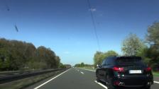 Porsche Cayenne Turbo S vs Porsche 911 Turbo PDK (997) on German Autobahn