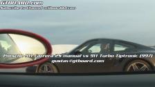 HD: Porsche 911 Turbo (997) Tiptronic vs Porsche 911 Carrera 2S manual 997