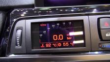 BMW ALPINA B3 BiTurbo boost display in detail at Geneva Salon World Premiere Geneva 2013