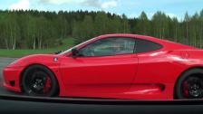 Ferrari 360 Stradale (straight pipes) vs Jaguar XKR Coupe 510 HP