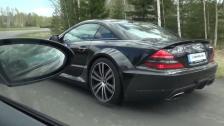 Mercedes SL65 AMG Black Series vs BMW M6 Coupe (V10 2005 model year)