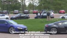 HD: Jaguar XFR vs Ferrari 550 Maranello: GTBOARD.com