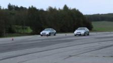 Start exterior BMW M3 F80 vs Mercedes E63 V8 BiTurbo Performance Package