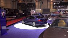 BMW ALPINA B3 Bi-Turbo Limousine from a distance at Geneva Salon 2013