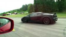 Underground Racing Gallardo 1500 RWHP vs AG Nissan GTR 850 HP presented by Gustav
