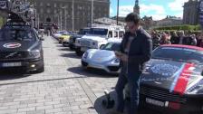 [4k] HUGE crowd day before start Gumball 3000 Stockholm-Vegas overview of the lineup, GO GUMBALL!