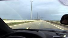 Bridge between Denmark and Sweden on the way home from Autobahn drive with the BMW M6 Gran Coupe
