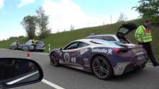 [4k] Second MASSIVE POLIZEI control during Gumball 3000 Dublin to Bucharest 2016 in Ultra HD 4k