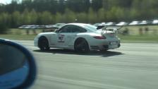Dodge Challenger SRT-8 vs Porsche 911 Turbo PDK with ECU + exhaust