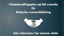 Likabehandlingsplan uppdaterad (på franska)
