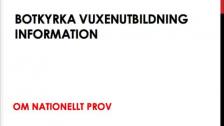 Nationellt prov - NP (på franska)