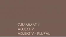Adjektiv - plural - tigrinja