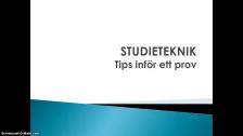 Studieteknik: tips inför ett prov - inläst på spanska