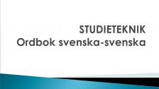 Om att använda ordbok svenska/svenska - på tigrinja