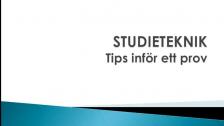 Tips inför ett prov (på serbiska)