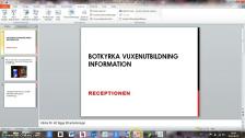 Receptionen - på arabiska