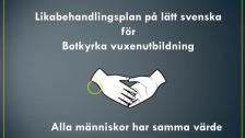 Likabehandlingsplan på arabiska