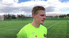 Per Frick inför sista träningen på Gran Canaria